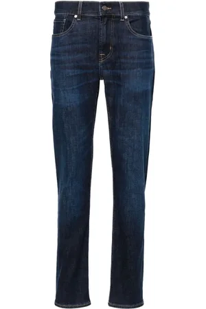 7 for all Mankind Herren, Jeans, Blau, W38Größe: