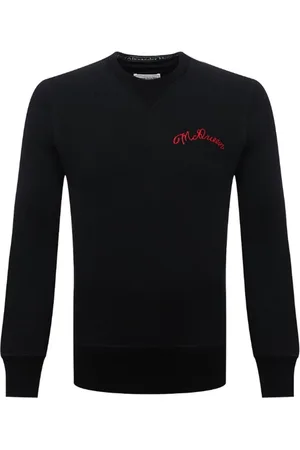 Alexander McQueen Herren, Sweatshirts & Hoodies, Schwarzk, MGröße: