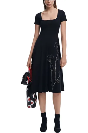 Desigual Damen, Kleider, Schwarzk, XLGröße: