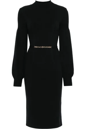 Twin-Set Damen, Kleider, Schwarzk, LGröße: