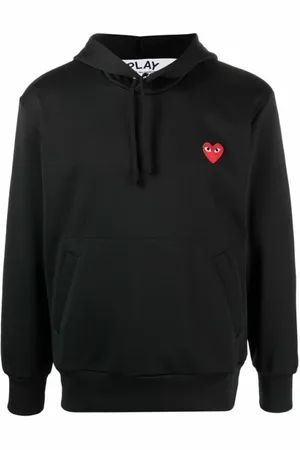 Comme des Garçons Herren, Sweatshirts & Hoodies, Schwarzk, XLGröße: