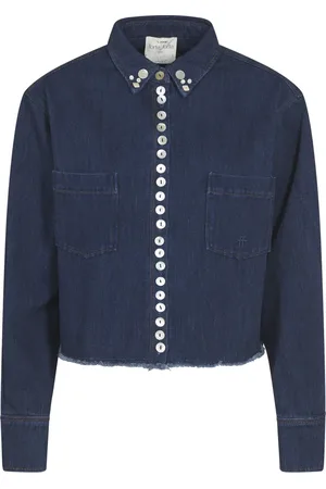 FORTE FORTE Damen, Shirts, Blau, SGröße: