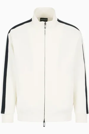 Emporio Armani Herren, Sweatshirts & Hoodies, Weiß, MGröße: