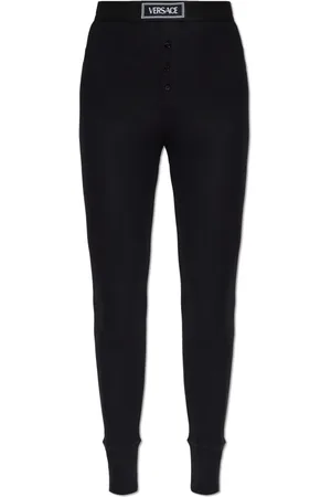 VERSACE Damen, Hosen, Schwarzk, LGröße:
