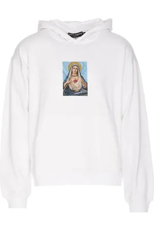 Dolce & Gabbana Herren, Sweatshirts & Hoodies, Weiß, MGröße:
