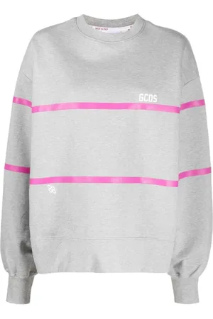 GCDS Damen, Sweatshirts & Hoodies, Grau, MGröße: