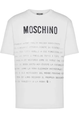 Moschino Herren, Oberteile, Weiß, MGröße:
