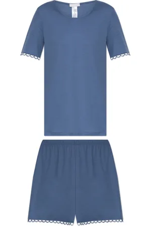 Hanro Damen, Nachtwäsche & Lounge, Blau, LGröße: