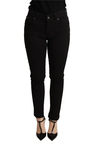 Dolce & Gabbana Damen, Jeans, Schwarzk, 2XSGröße: