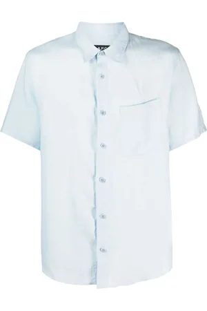 A.P.C. Herren, Shirts, Blau, MGröße: