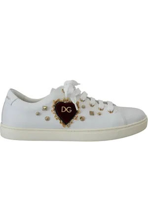 Dolce & Gabbana Damen, Schuhe, Weiß, 36 1/2 EUGröße: