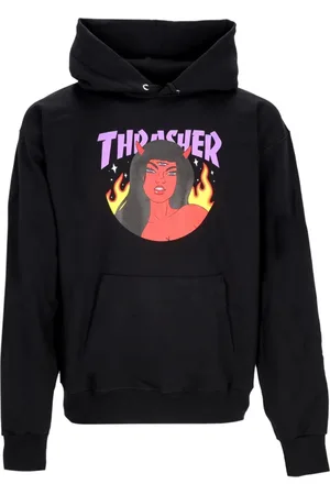 Thrasher Herren, Sweatshirts & Hoodies, Schwarzk, MGröße:
