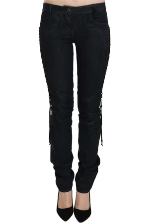Roberto Cavalli Damen, Jeans, Schwarzk, W26Größe: