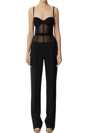 Elisabetta Franchi Damen, Jumpsuits & Playsuits, Schwarzk, LGröße:
