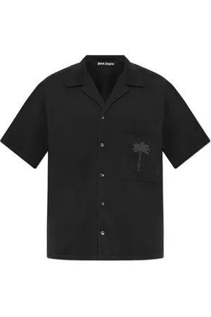 Palm Angels Herren, Shirts, Schwarzk, LGröße: