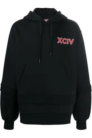 GCDS Herren, Sweatshirts & Hoodies, Schwarzk, MGröße:
