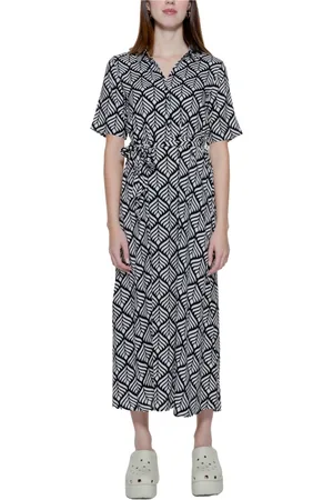 JACQUELINE DE YONG Damen, Kleider, Schwarzk, SGröße: