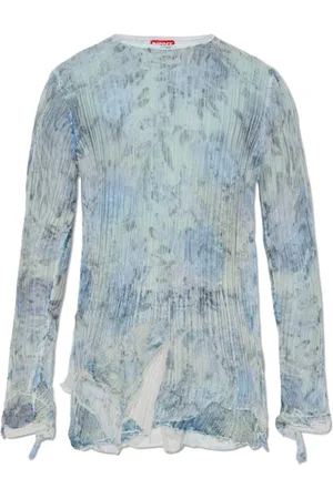 Diesel Unisex, Oberteile, Blau, LGröße: