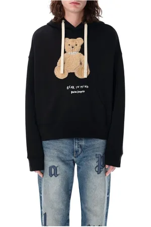 Palm Angels Herren, Sweatshirts & Hoodies, Schwarzk, MGröße: