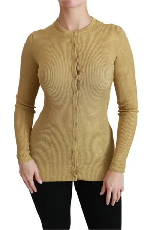 Dolce & Gabbana Damen, Strickwaren, Gelb, LGröße: