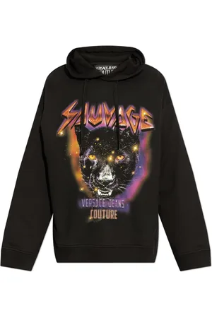 VERSACE Herren, Sweatshirts & Hoodies, Schwarzk, 2XLGröße: