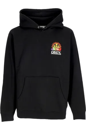 Obey Herren, Sweatshirts & Hoodies, Schwarzk, LGröße: