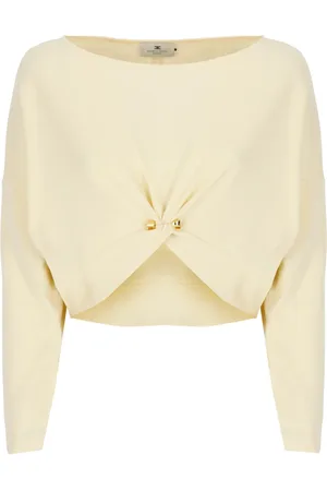 Elisabetta Franchi Damen, Oberteile, Gelb, XSGröße: