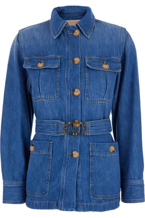 Twin-Set Damen, Jacken, Blau, MGröße: