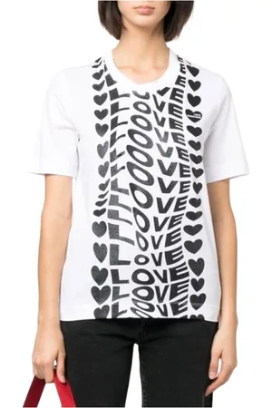 Moschino Damen, Oberteile, Weiß, 2XSGröße:
