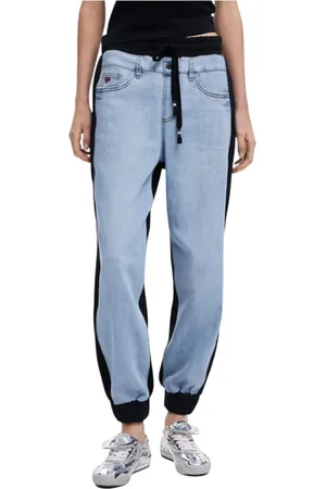 Desigual Damen, Jeans, Schwarzk, MGröße:
