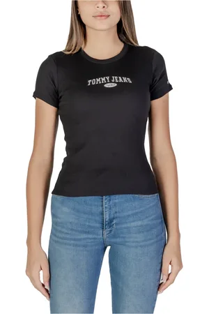 Tommy Hilfiger Damen, Oberteile, Schwarzk, MGröße: