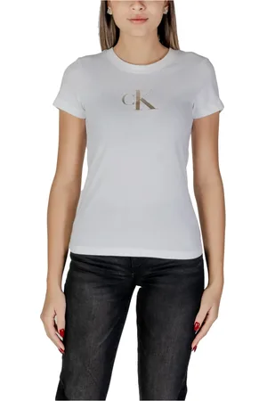 Calvin Klein Damen, Oberteile, Weiß, SGröße: