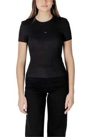Calvin Klein Damen, Oberteile, Schwarzk, SGröße: