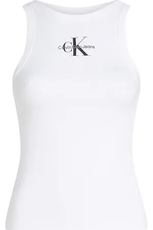 Calvin Klein Damen, Oberteile, Weiß, XLGröße: