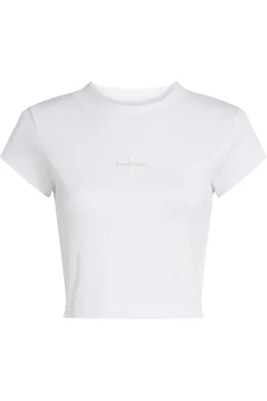 Calvin Klein Damen, Oberteile, Weiß, LGröße: