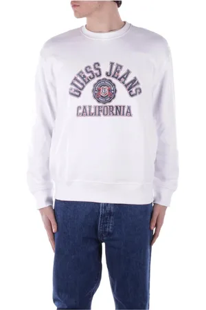 Guess Herren, Sweatshirts & Hoodies, Weiß, MGröße: