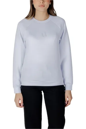 Armani Exchange Damen, Sweatshirts & Hoodies, Weiß, LGröße: