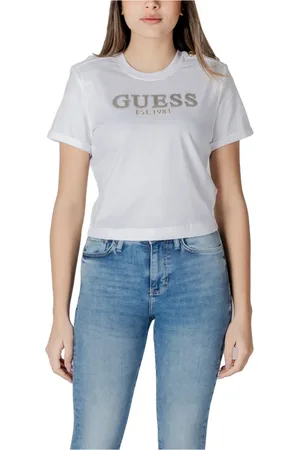 Guess Damen, Oberteile, Weiß, MGröße: