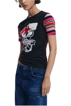 Desigual Damen, Oberteile, Schwarzk, LGröße: