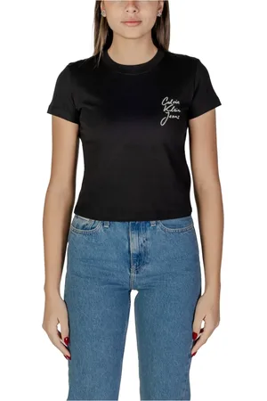 Calvin Klein Damen, Oberteile, Schwarzk, SGröße: