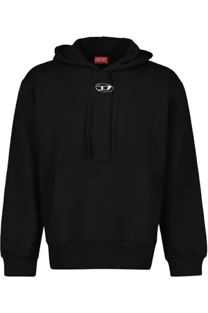 Diesel Herren, Sweatshirts & Hoodies, Schwarzk, LGröße: