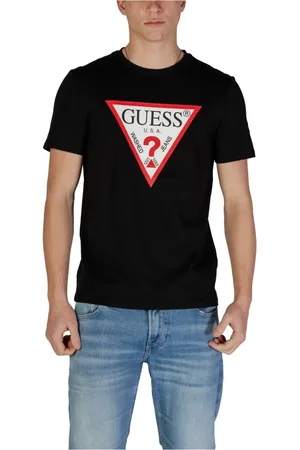 Guess Herren, Oberteile, Schwarzk, 2XLGröße: