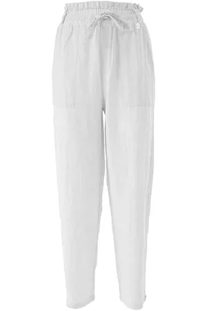 YES ZEE BY ESSENZA Damen, Hosen, Weiß, MGröße: