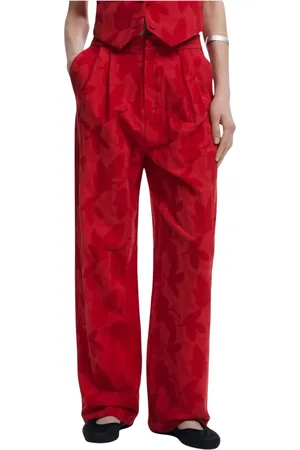 Desigual Damen, Hosen, Rot, LGröße:
