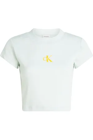 Calvin Klein Damen, Oberteile, Grün, SGröße: