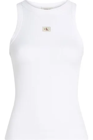 Calvin Klein Damen, Oberteile, Weiß, XLGröße: