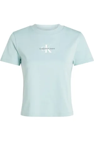 Calvin Klein Damen, Oberteile, Blau, SGröße: