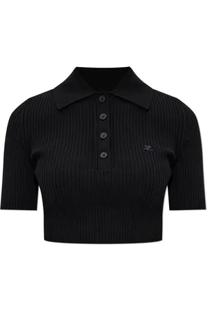 Courrèges Damen, Oberteile, Schwarzk, XSGröße: