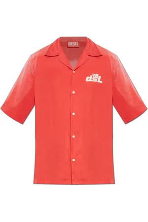 Diesel Herren, Shirts, Rot, MGröße: