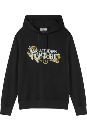 VERSACE Herren, Sweatshirts & Hoodies, Schwarzk, LGröße: